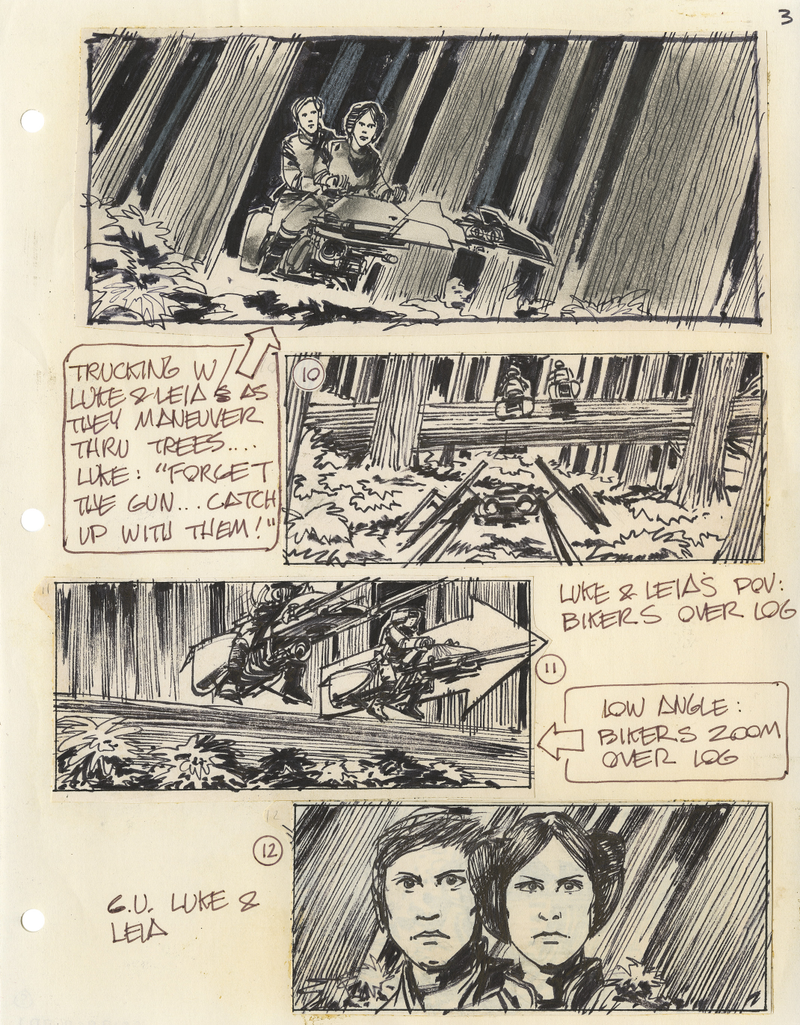 Illustration for article titled Never-Before-Seen Star Wars Storyboards Show The Original Trilogy Anew